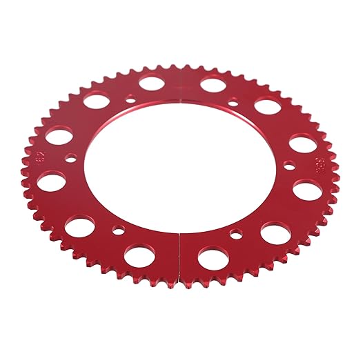 Vista 5 de 53T Piñón de cadena de 35 dientes para Go Kart, piñones divididos de aluminio de múltiples tamaños para Mini Bike