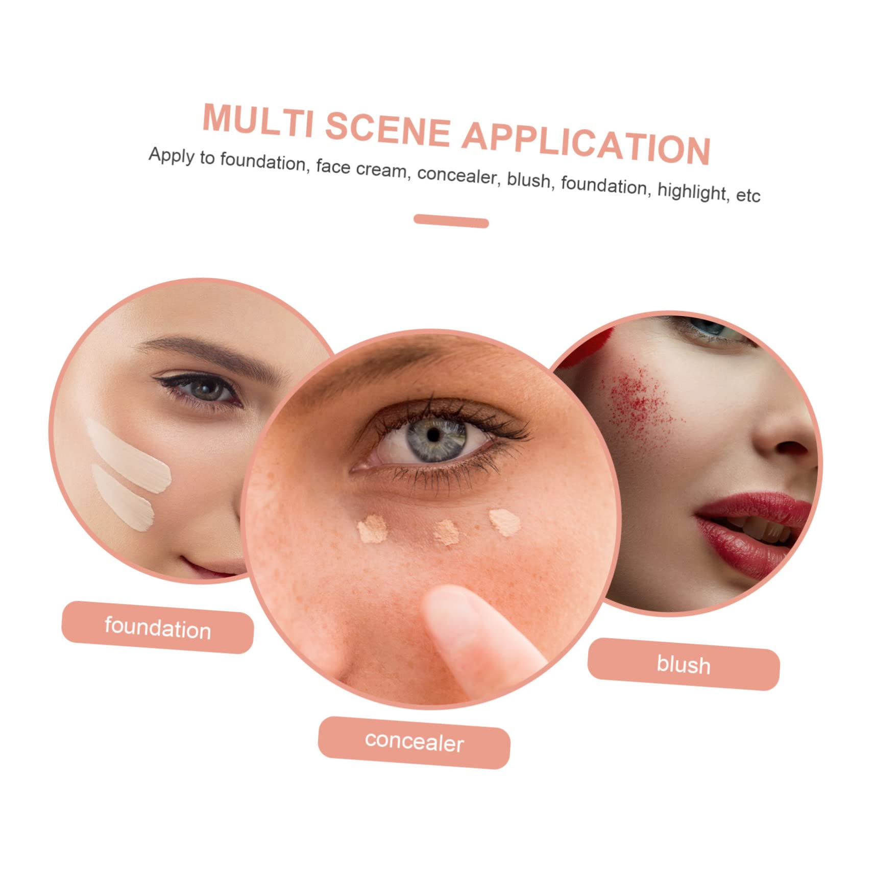 minkissy 5 Sets Make-up Pinsel Und Werkzeuge Set Lidschatten Alicators Make-up Kit Frauen Schönheit Werkzeuge Geschmeidig Make-up Pinsel Farbe Tragbare