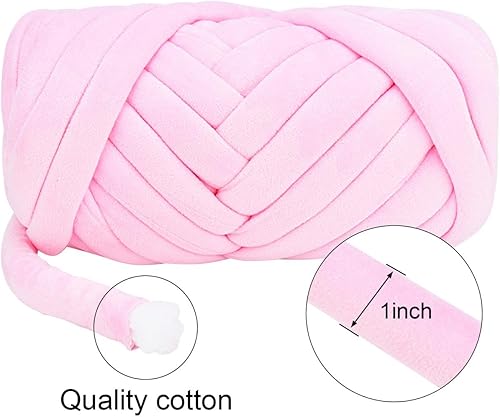 Miniatura 3 de Hilo de algodón grueso para tejer el brazo, hilo de ganchillo súper ahorrador, gigante, voluminoso de primera calidad para hacer manta de casa de