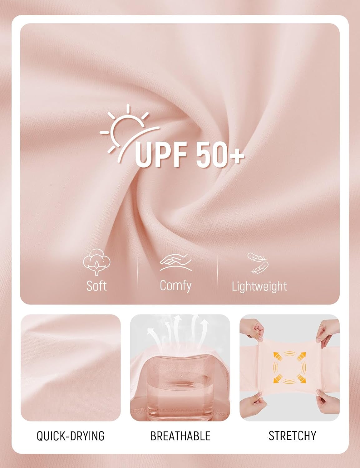 baleaf Women's Ice-Cool Athletic Shirts UPF 50+ Workout Short Sleeve Running Tops Ice Breathable Quick Dry Loose Fit - Image 4