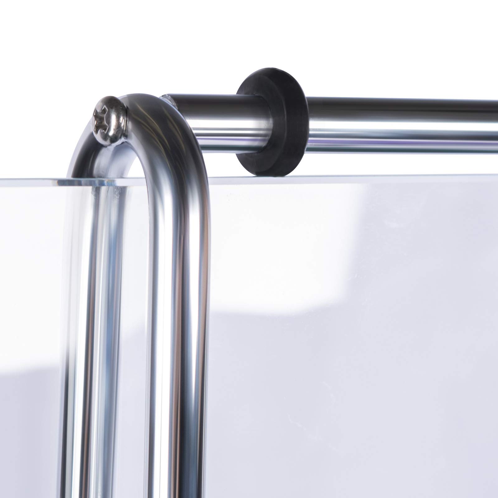 Schulte Duschablage zum Hängen, 2 Etagen, 67 cm, verchromt | Hängeregal aus Edelstahl zur Aufbewahrung von Duschutensilien mit integriertem Halter für einen Duschwischer.