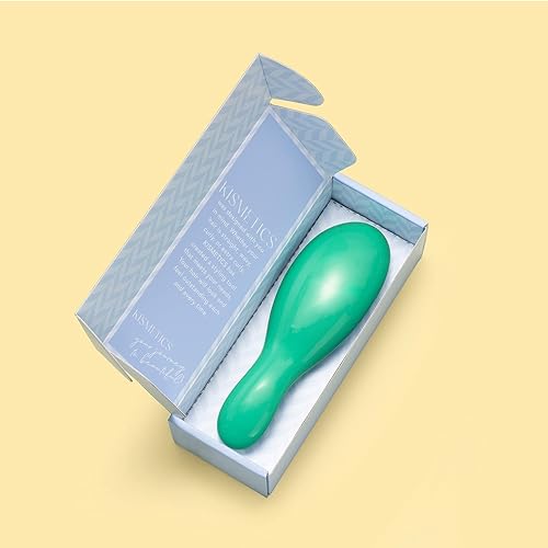 Miniatura 7 de Cepillo Supreme + limpiador, desenredante suave, cepillo desenredante para todo tipo de cabello. Para uso en cabello húmedo o seco (aguamarina)