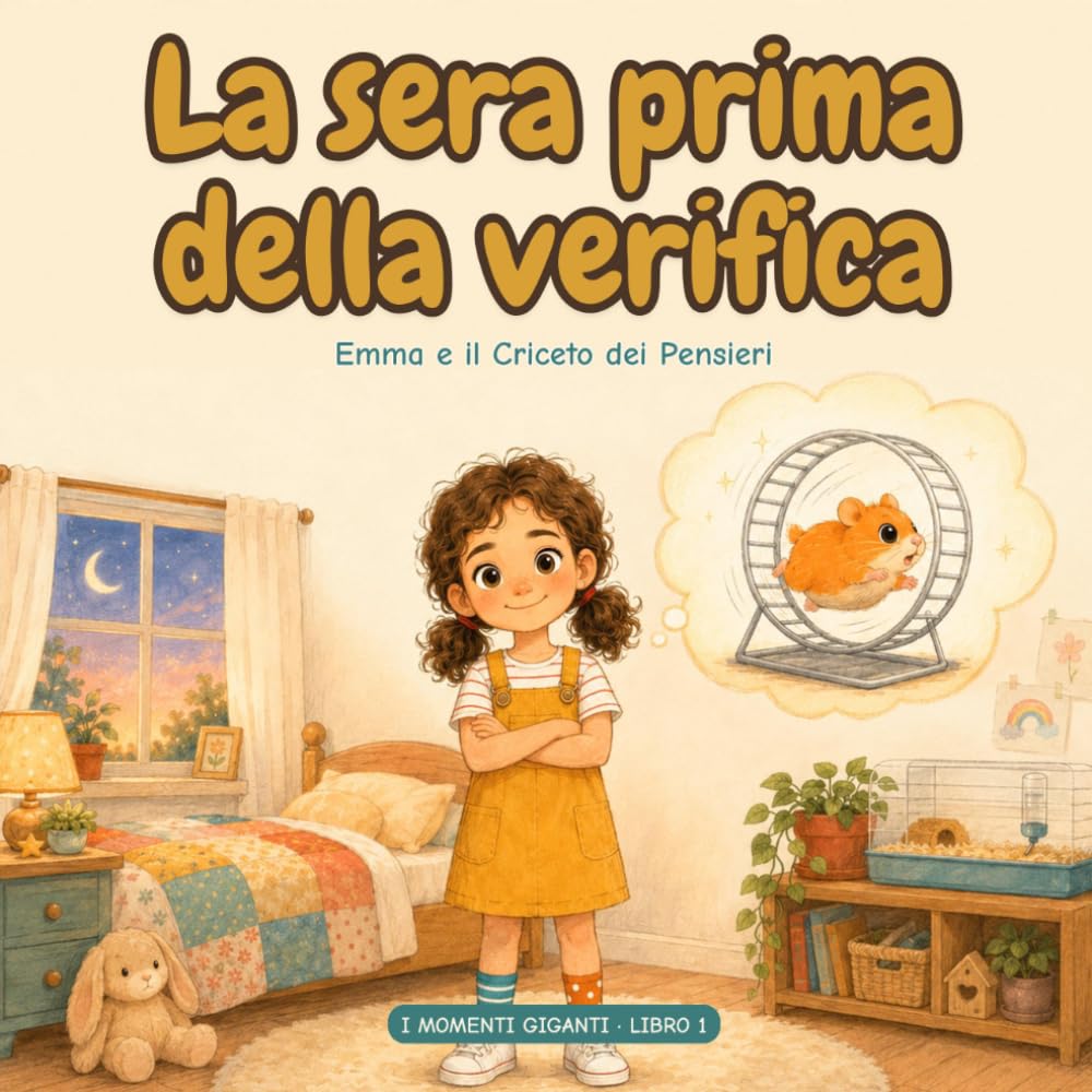 La sera prima della verifica: Una storia per bambini sulla paura della verifica a scuola, con 3 trucchi per calmare i pensieri prima di dormire. Età 5-8 anni (I Momenti Giganti)