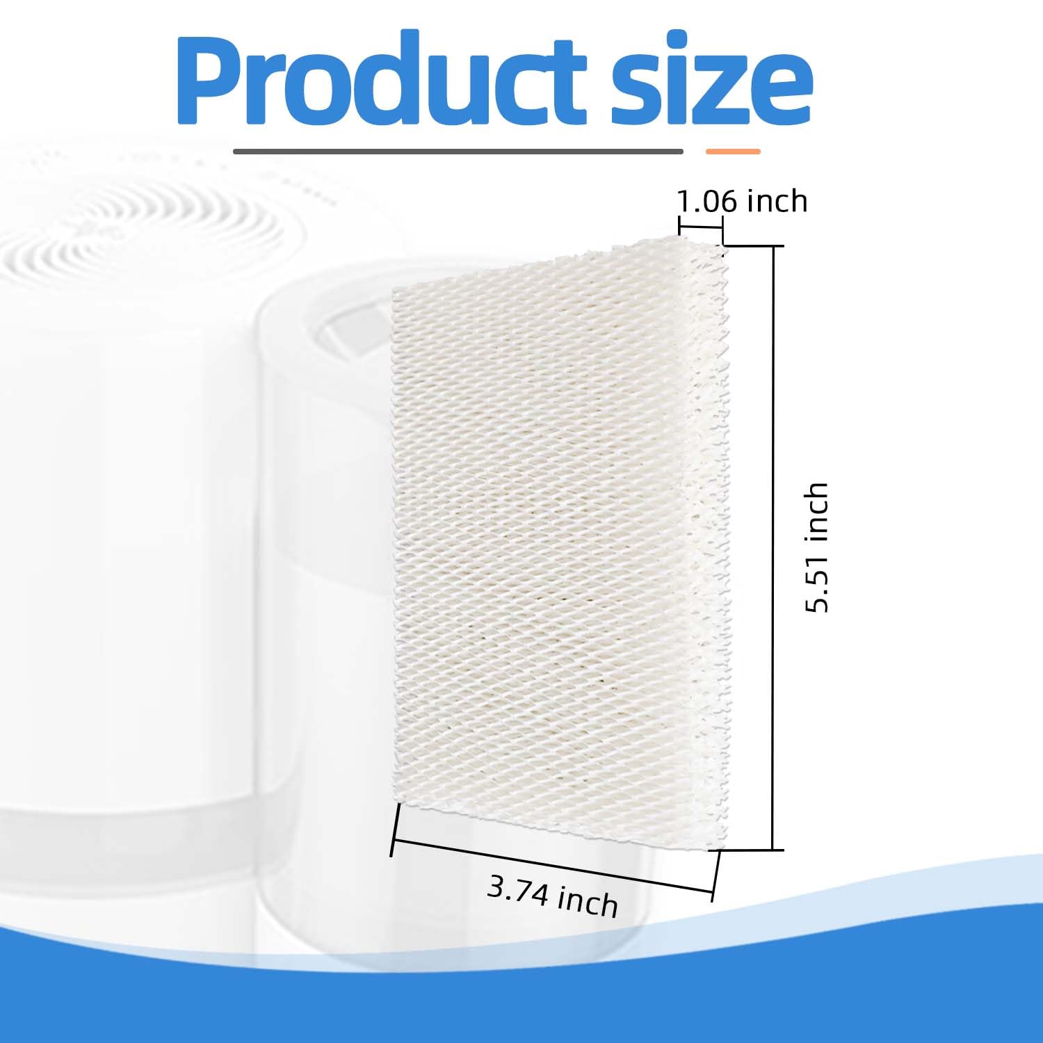 2-Pack Compatible Vornado EV100 & EV200 Humidifier Wick Filter Pads – Cool Mist Replacement Filters, RP3015