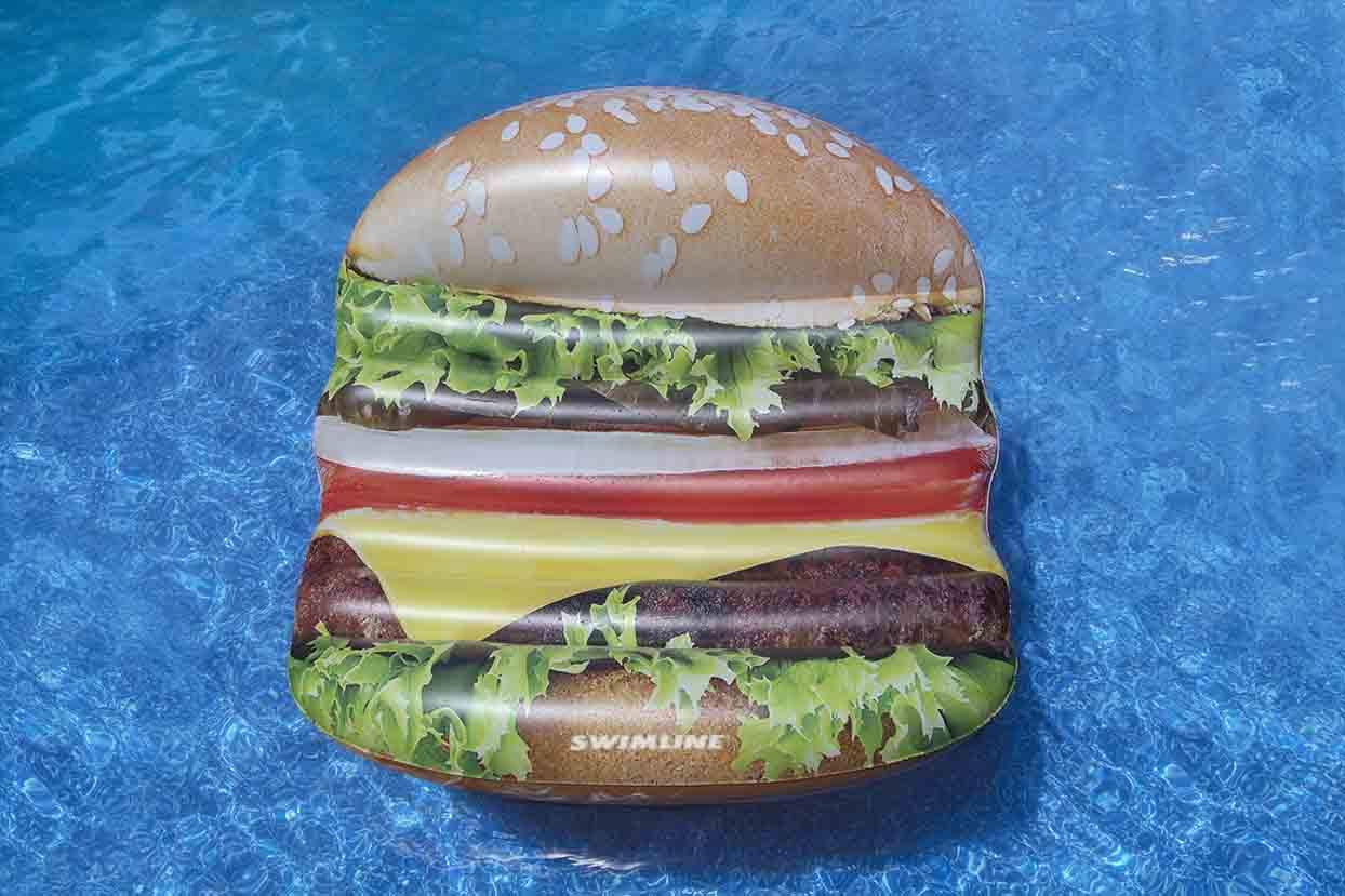 Amazon | Swimline デラックスチーズバーガーアイランド | ボート