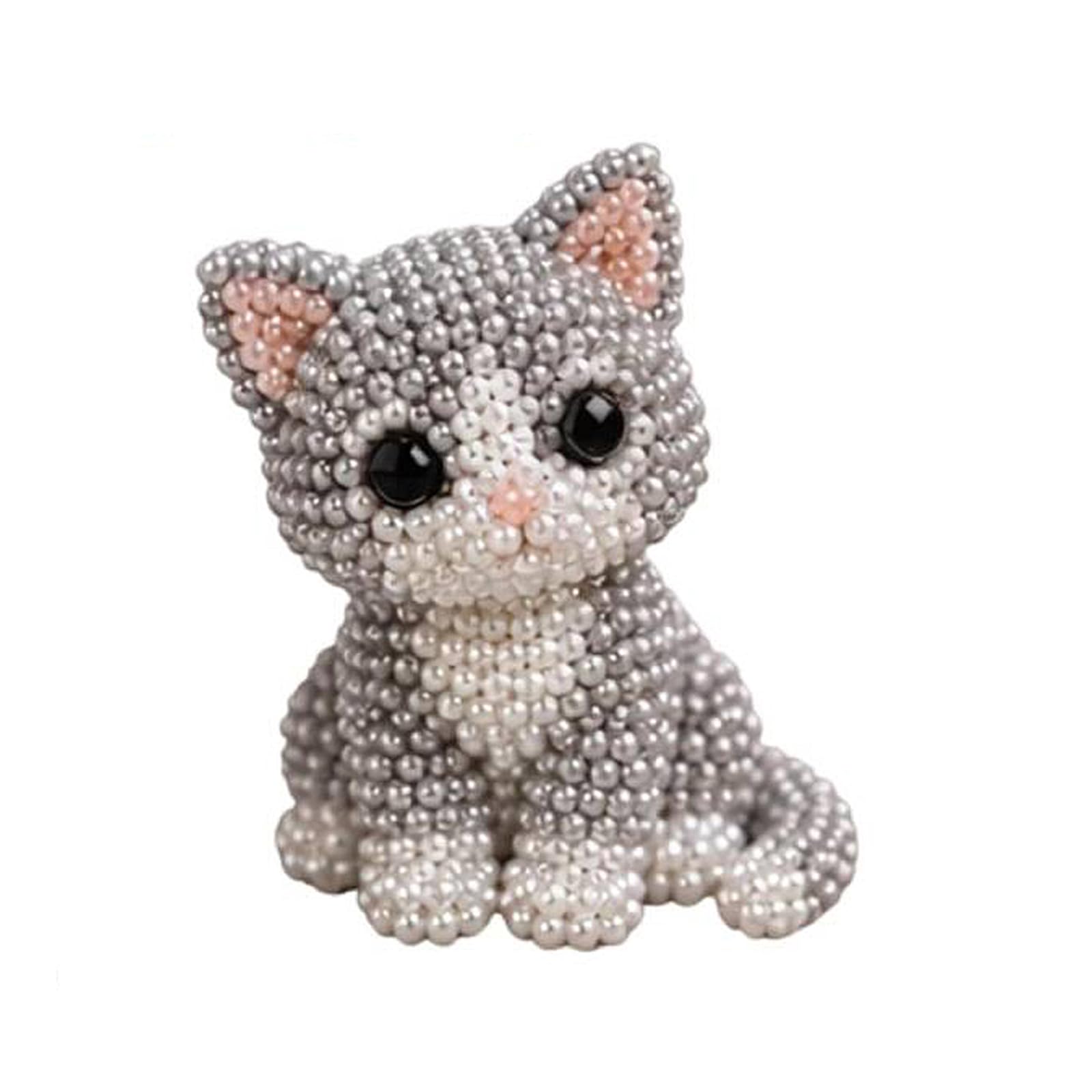 Aodejoy 03 Diy Animal Beading Kit, 3D Beaded Animal Diy Set, With Colorful Beads And Instructions, Bead Embroidery Kits, Beadwork Craft For Beginners, Home Decor Gift For Craft Lover