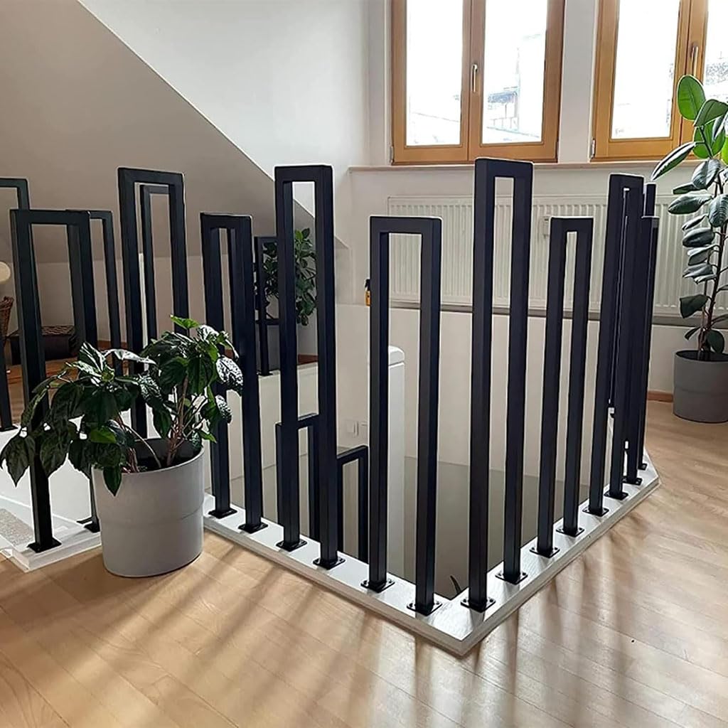 Antypoślizgowe stopnie balustrady boczne do gar& poddasza 1,8 stopy (1.8ft / 55 cm) bezpieczny ase dla łatwego dostępu bili i bezpiecznej wspinaczki, idealne do użytku domowego