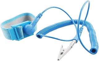 New Lon0167 Anti Static ESD Adjustable Wrist Strap Band Blue w Grounding Cable(Anti - Static - ESD - verstellbares Handgelenkband - Band blau mit Erdungskabel