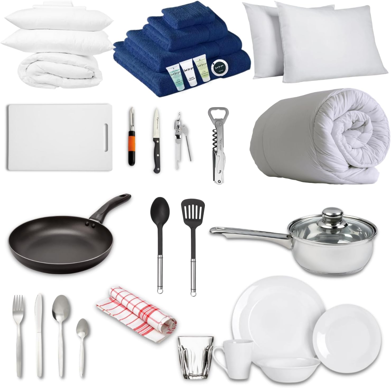 Frying Pan, Kitchen Tools & Gadgets, Kitchen Utensils, Can Opener, Dinner Sets, Saucepan Set, Induction Pan Set, Pots and Pans Set, Home Décor (Small-Double, Navy & Navy)