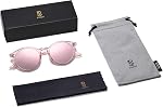 SOJOS Lunettes de soleil retro rondes polarisés pour femmes Hommes Classic Vintage Sunnies SJ2069