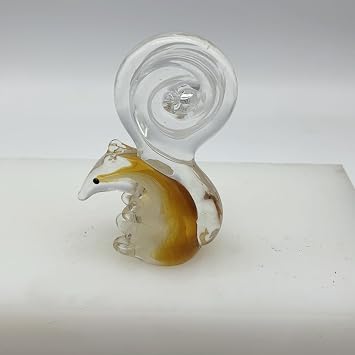 الزجاج تمثال السنجاب اليدوي الكريستال الأزرق الزجاجي أضواء الورق الصقيل الفن لطاولة الزخارف ديكور المنزل