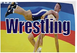 Wrestling Indoor Store Sign Vinyl Decal Sticker 8"