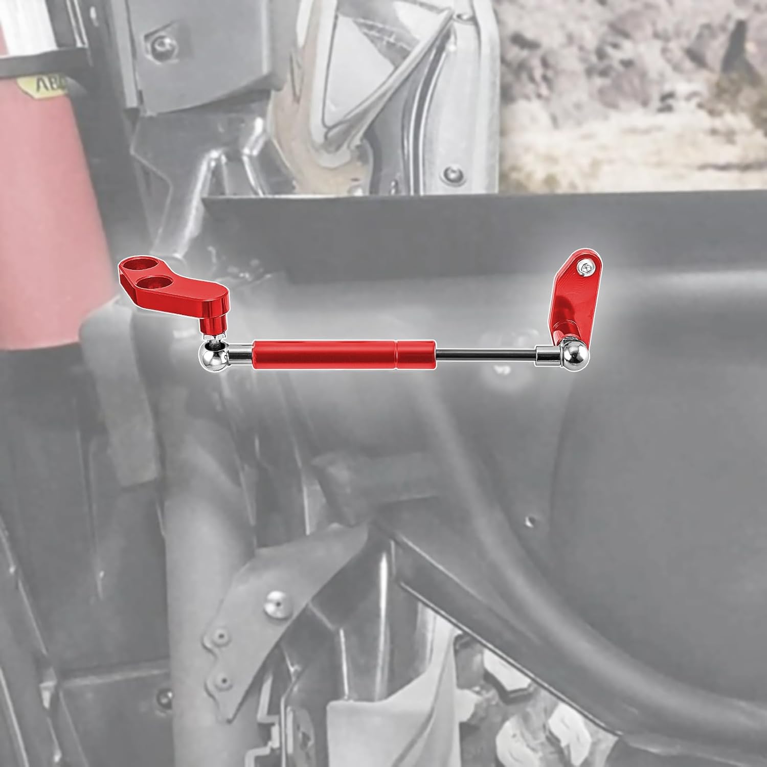 WeiSen 4 Pack Rear Front Door Opener for 4 Door Compatible with Can Am Maverick X3 & Max 2017-2025 Red