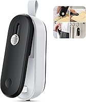 Vista 9 de ODSD Mini sellador de bolsas 2 en 1, sellado térmico y cortador con cordón, sellador portátil de bolsas de chips de mano para aperitivos, dulces