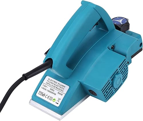 Miniatura 7 de Yosoo Cepilladora de mano eléctrica, portátil, de 110 V, cepilladora de madera, herramienta eléctrica para carpintería, máquina de cepilladora de
