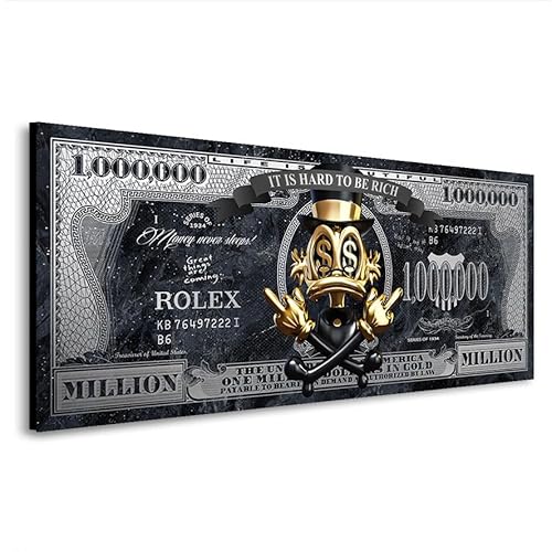 Kunstgestalten24 Leinwandbild Dagobert Duck Totenkopf Pop Art Comic Dollar Bilder Kunstgestalten24 Leinwandbild Dagobert Duck Totenkopf Pop Art Comic Dollar Bilder