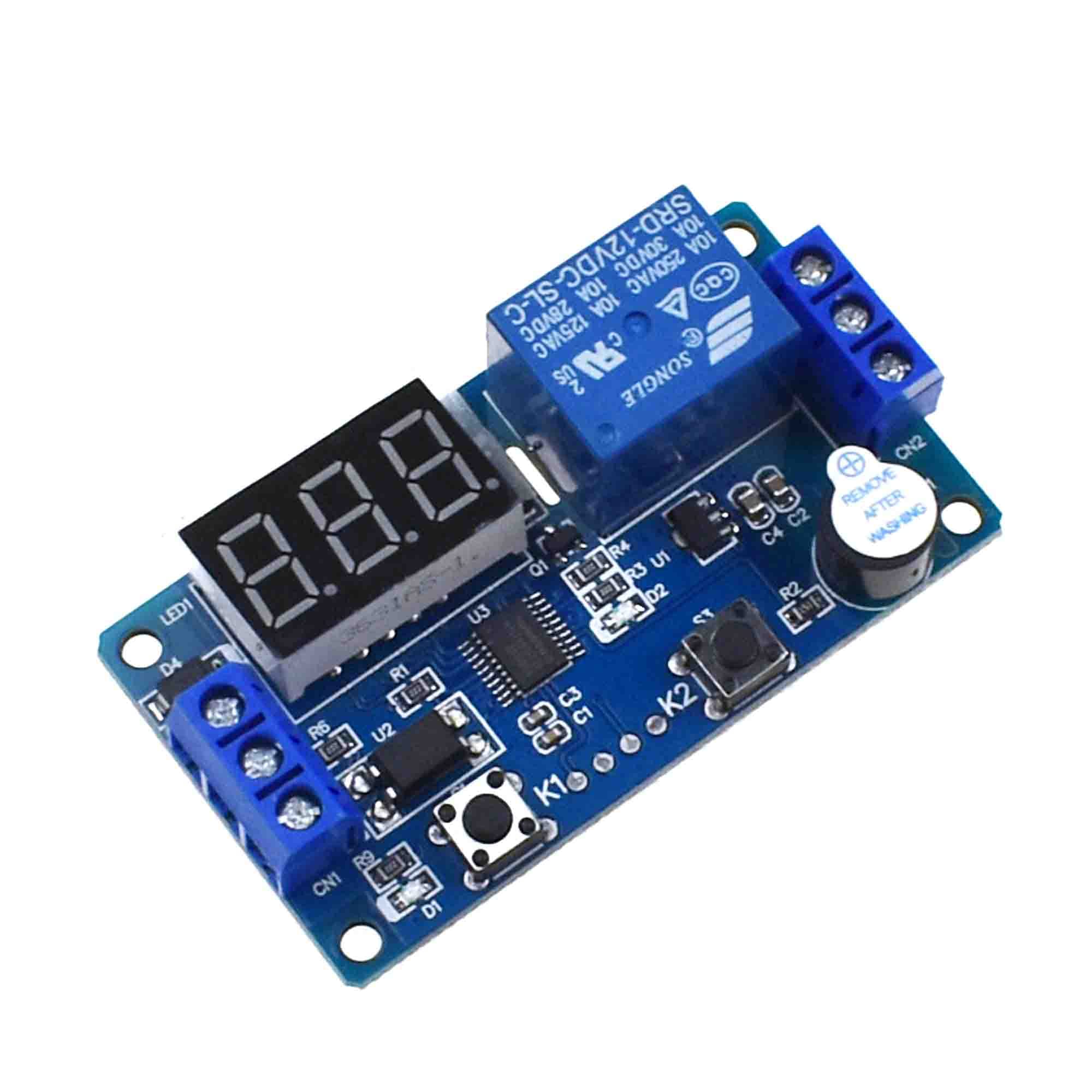 Electronic Timer Switch 12V Digital LED Display Delay Timer Control ...