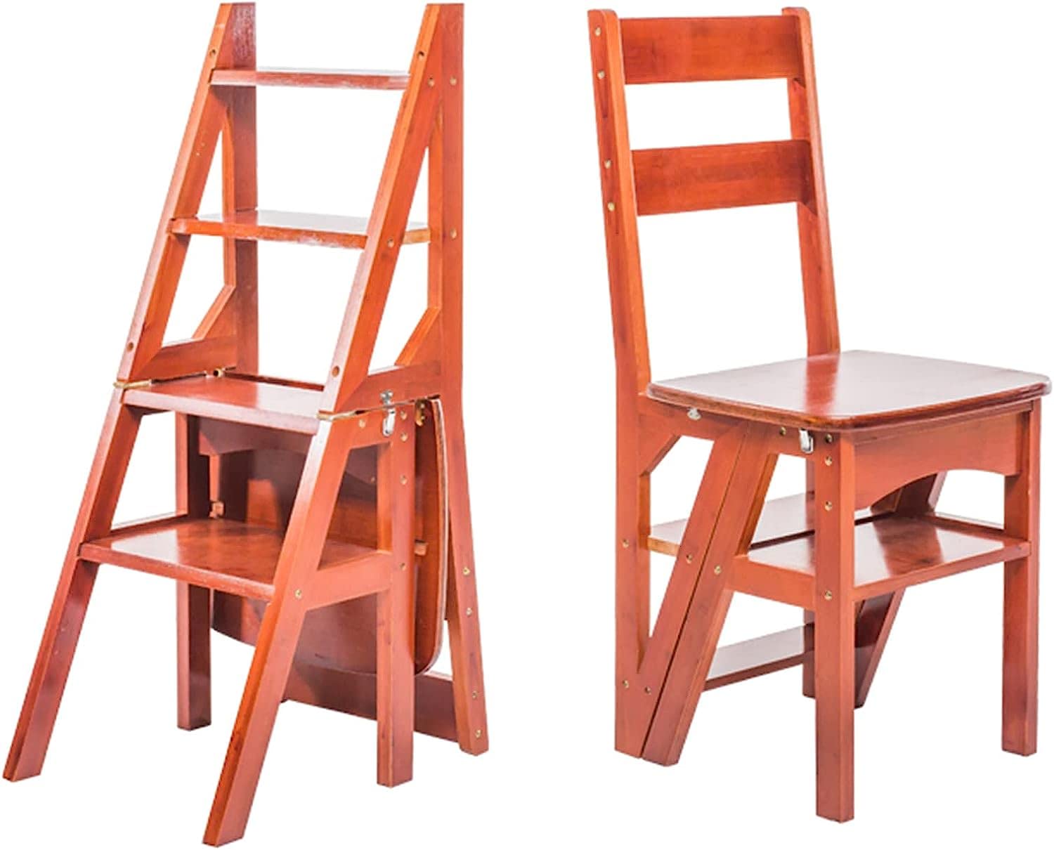 Escalera de tijera plegable con escalones estables para cocina