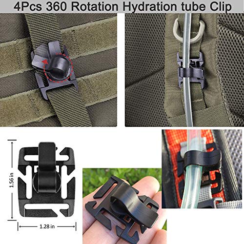 Molle Accessories Kit of 30 Attachments for 1" bing Molle Bag Tactical Backpack Vest Belt