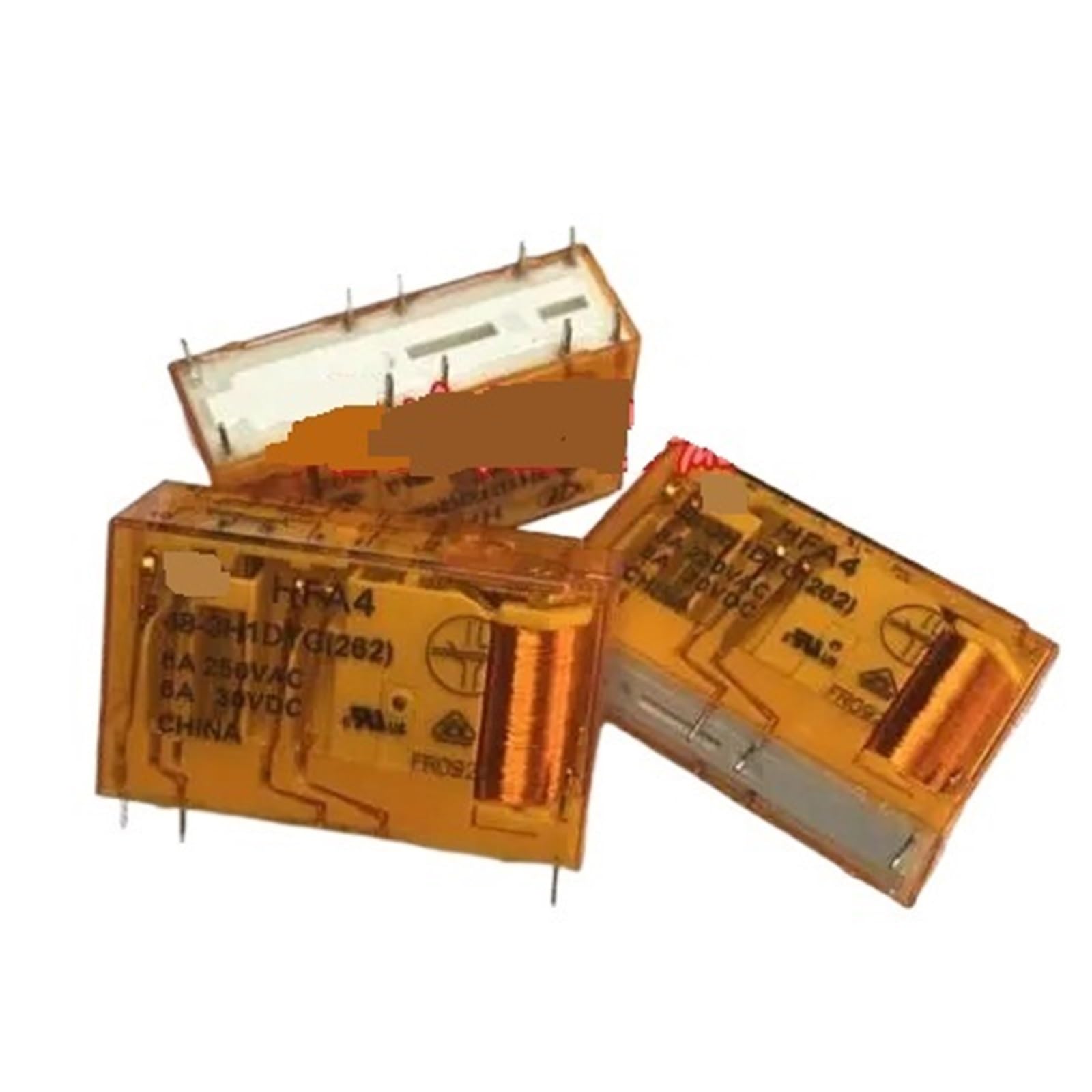 Relais électromécanique HFA4 48-3H1DTG 48V CC 6A pour circuits imprimés industriels