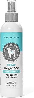 Petkin Hemp Fragrance for Dogs and Cats - With Hemp Oil & Soothing Vanilla Extract, 8 oz - Soothes, Calms & Conditions - Keeps Pet Smelling Great - For Home, Travel & Use on Pet Bedding