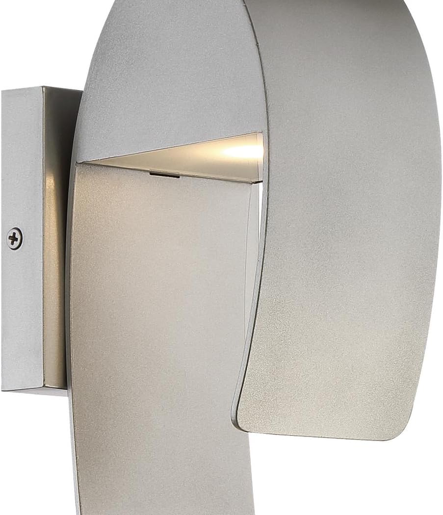 Minka Lavery 23616 Silver Outdoor LED Wall Mount Lantern Sconce