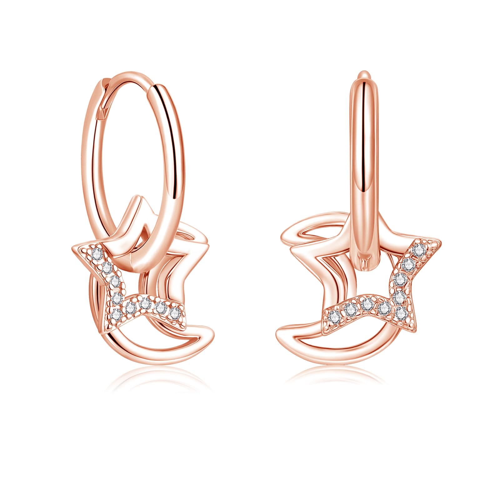 Estrellique Ohrringe Silber 925, Hypoallergen 925 Sterling S