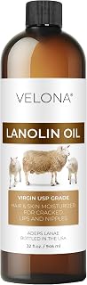 velona Lanolin Oil USP Grade 32 fl oz | 100% Pure and Natural Carrier Oil | Refined, Cold pressed | Skin, Hair, Body & Face Moisturizing | Use Today - Enjoy Results