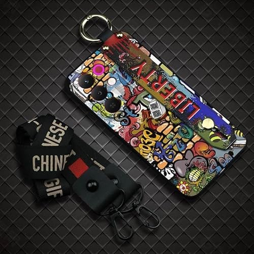 Phone Case Compatible with Realme15X 5G Global, Personality Shockproof Phone Holder Anti-knock Graffiti Back Cover Dirt-resistan