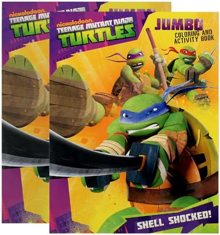 Teenage Mutant Ninja Turtles (TMNT) Jumbo Coloring & Activity Book ...