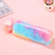 SILLYME Cute Unicorn Fur Pencil Pouch For Girls Stationery Case, Assorted Design (Multicolor)