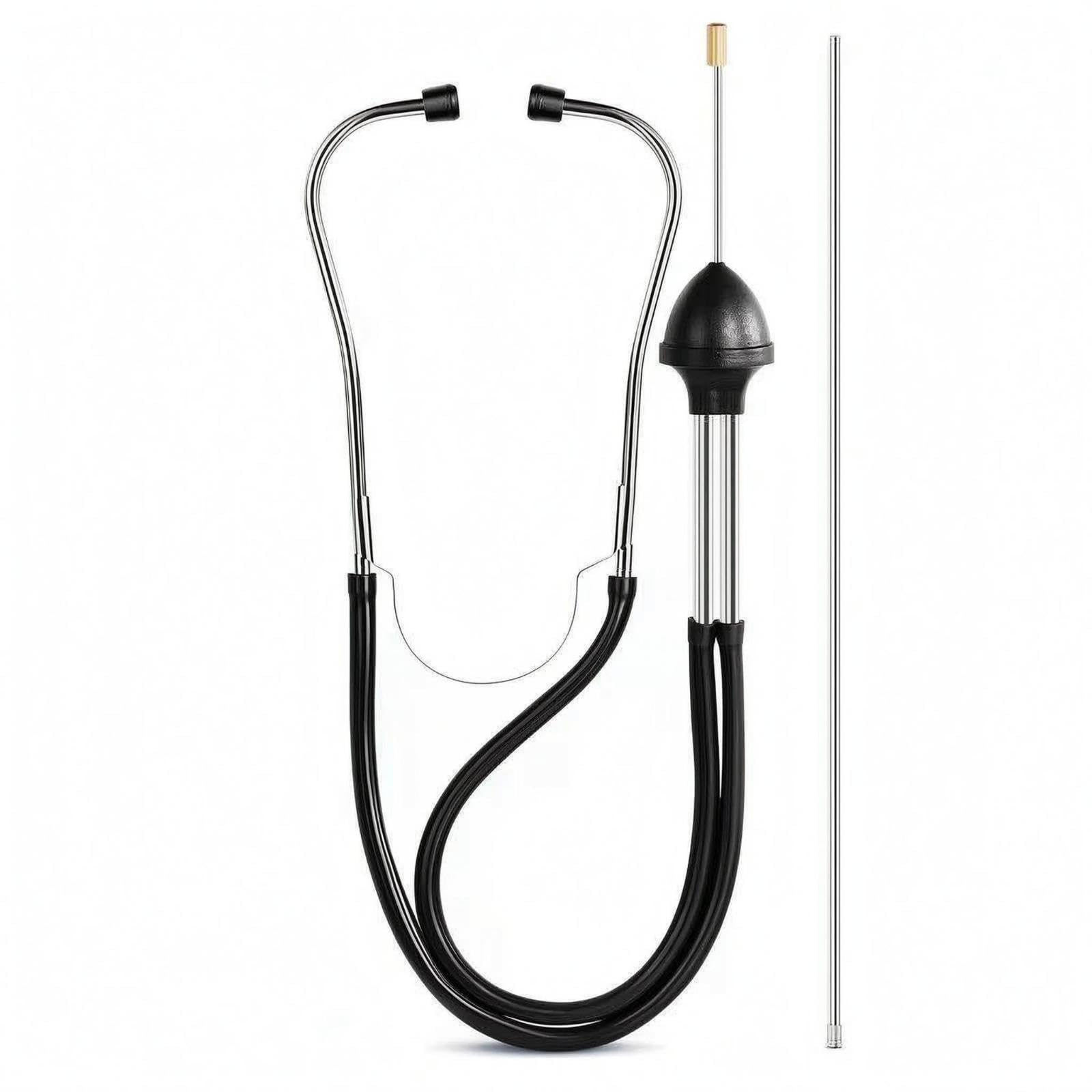 Auto Cylinder Mechanical Ear Flexible Hose Engine Mechanical Ear Metal Ear Tubes Car Noise Troubleshooting Tool for Mechanics Stethoscope|Home & Garden| Home Improvement| Building & Hardw-picture-13