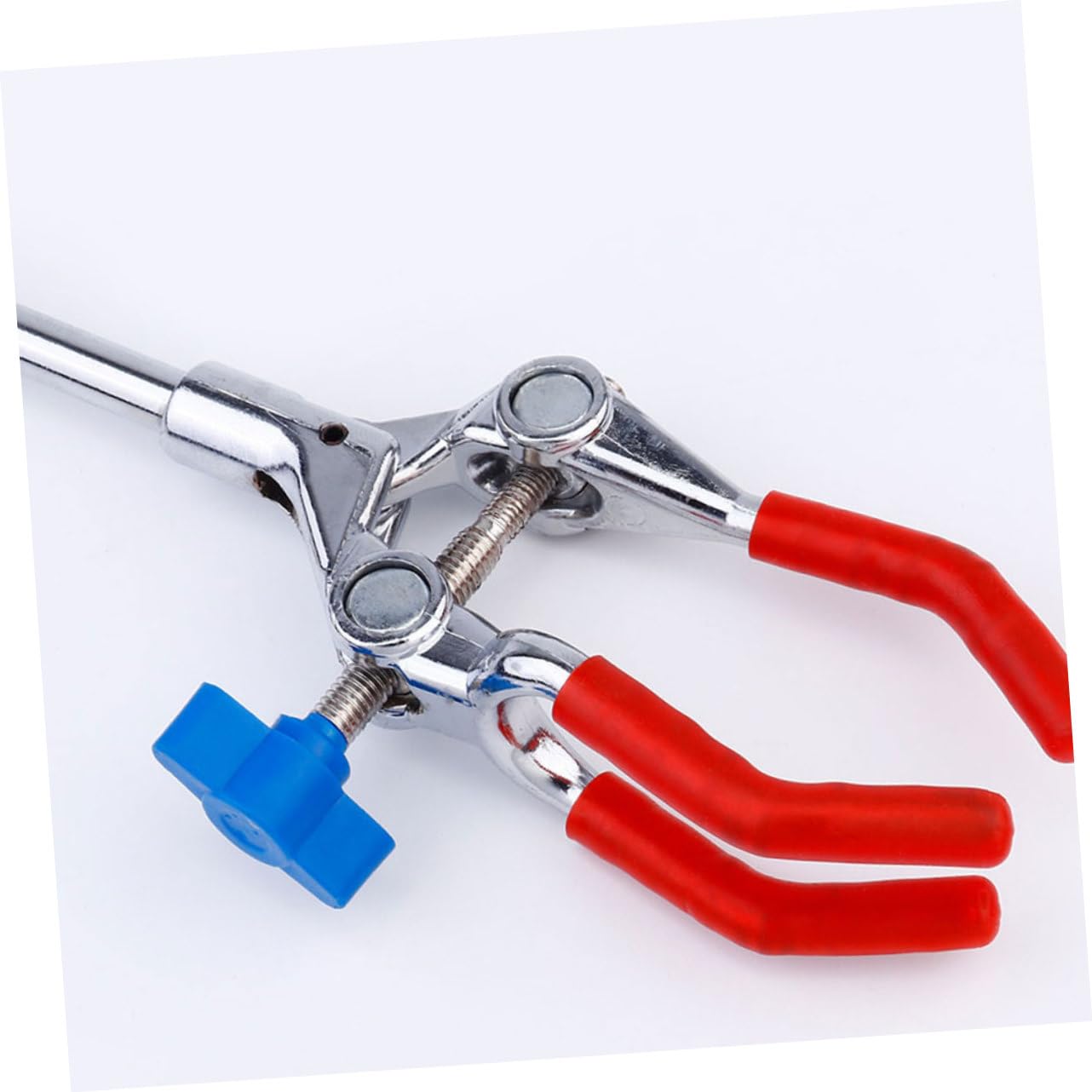 SOLUSTRE 8pezzi Pinza Da Laboratorio Regolabile Acciaio Inossidabile Clamps Prong Per Provette e Becher Accessorio Per Esperimenti Laboratorio