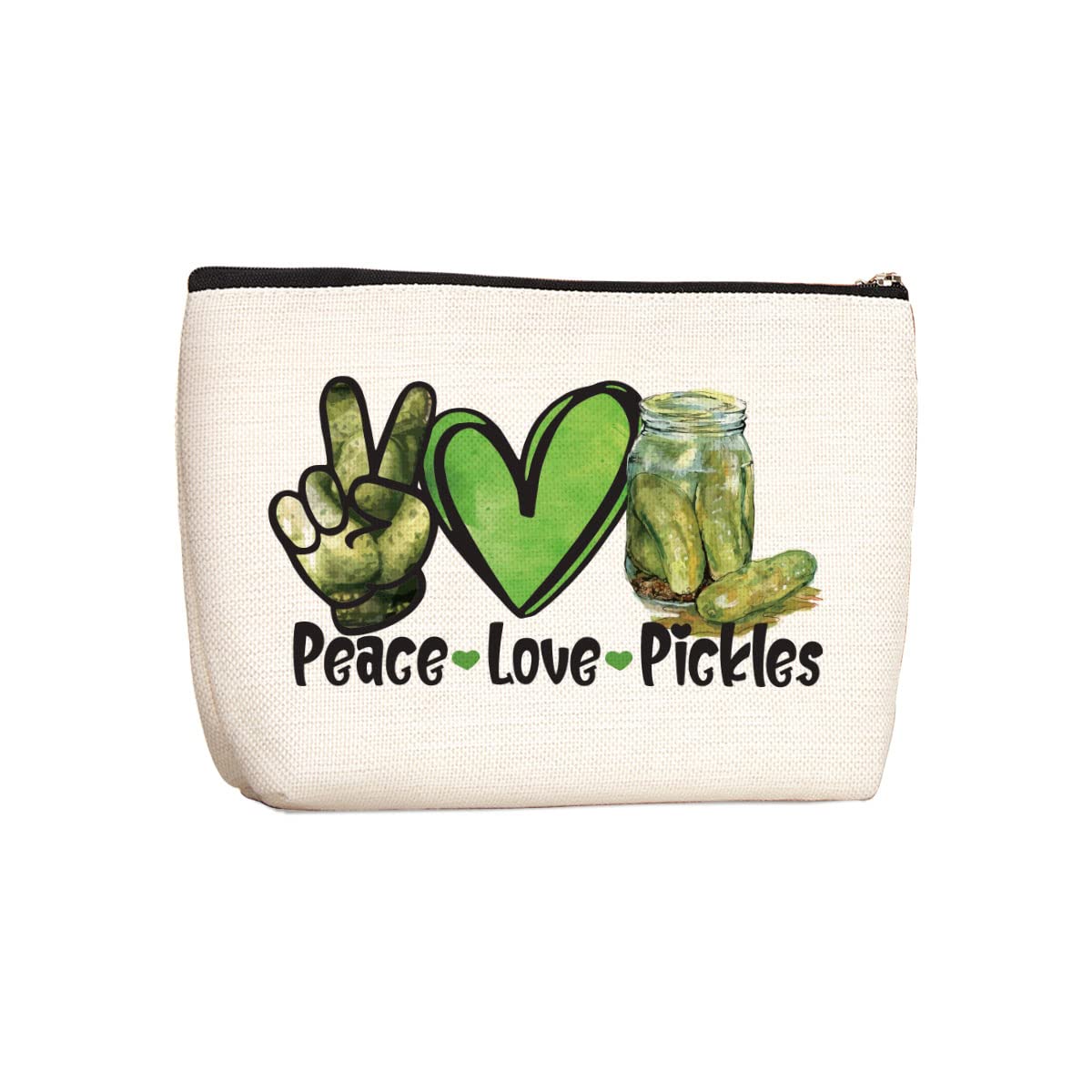 Wenboco Pickle Gifts Pickle Lover Gift Vegetarian Gift Dill Pickles Gift Pickle Makeup Bag Food Cucumber Lover Gift Vegan Gift Birthday Christmas
