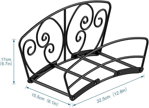 Miniatura 2 de JSVER Soporte de manguera de jardín, soporte de pared, resistente para manguera de agua, gancho decorativo para carrete de manguera de aire,