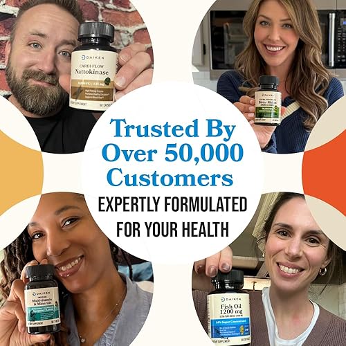 Miniatura 8 de DAIKEN Suplementos de luteína y zeaxantina, fórmula inspirada en AREDS 2 con astaxantina, bayas de maqui, arándano, aceite de linaza y vitamina E,