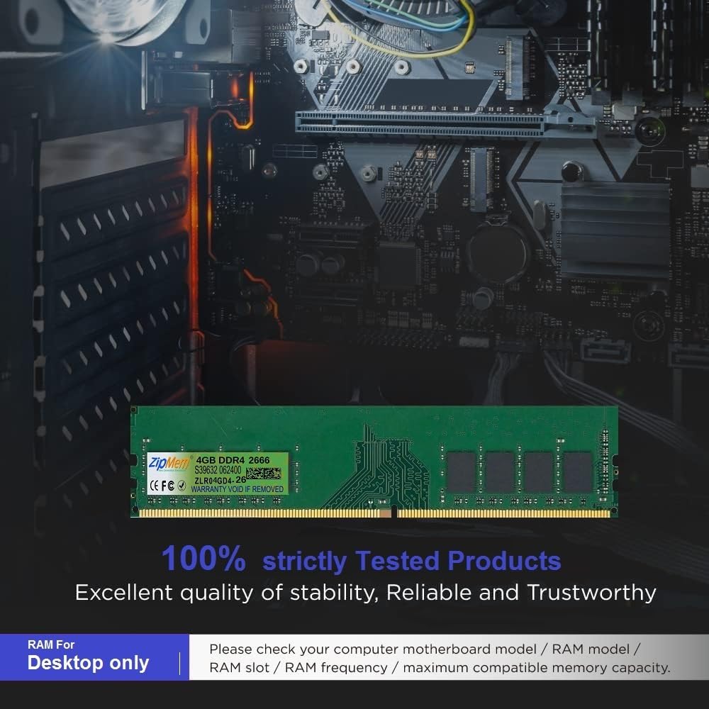 Amazon.in: Buy Zipmem® 4GB DDR4 Desktop RAM 2666MHz | U-DIMM