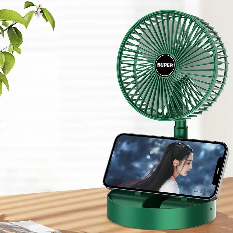 Aim Emporium Portable USB Mini Hand Fan For Table, Home, Kichen | Adjustment Mini Personal Fan for Home Desktop Office Car Outdoor | | Silent Operation| Color Green (B0D26DWX9Q) Amazon Price History, Amazon Price Tracker