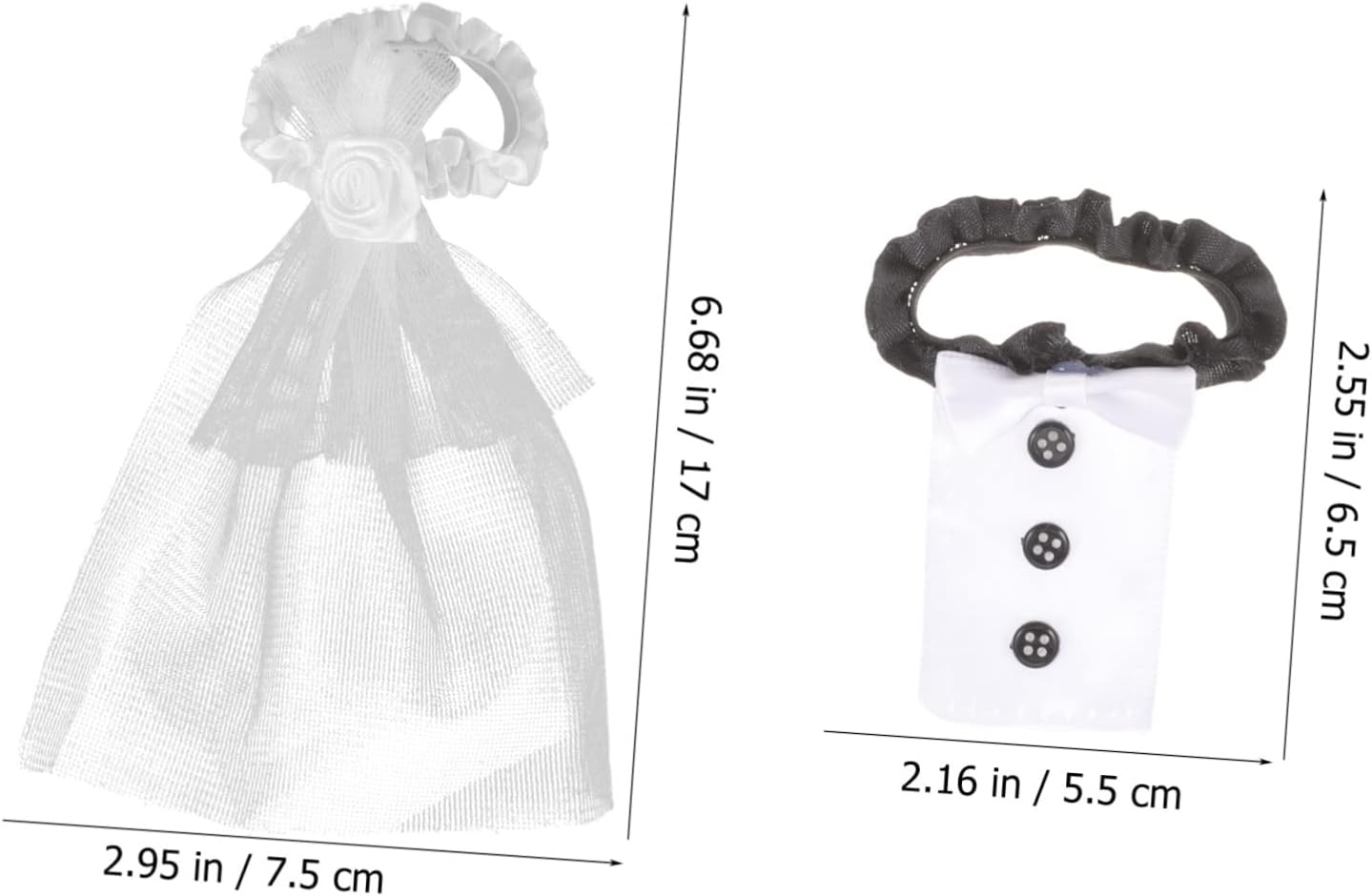 Cloth Wedding Set Glass Wine Covers Reusable Bride and Groom