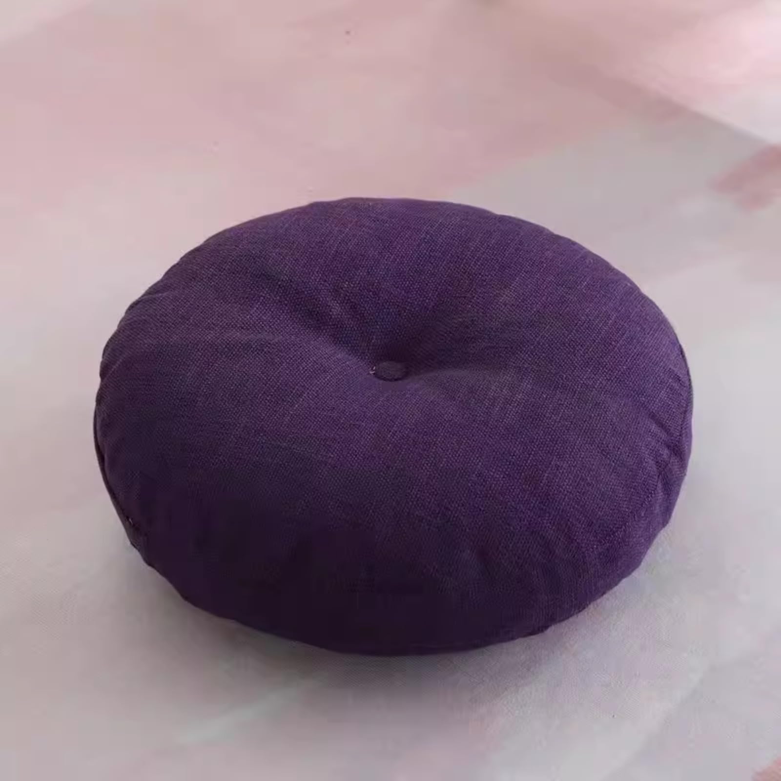 0XBIT Comfort Cotone Lino Pavimento Cuscino Spessore Corduroy Tatami Pavimento Cuscino Rotondo Grande Traspirante Seduta Cuscino per Room Party Decorazione Esterna