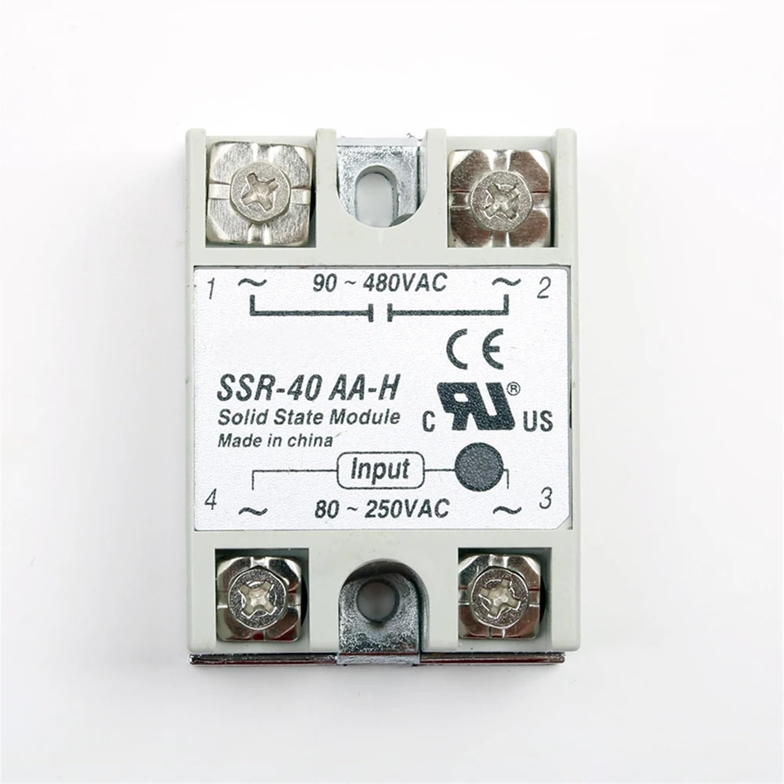 Relais à semi-conducteurs SSR-80AA-H haute performance thermique 80A - 4