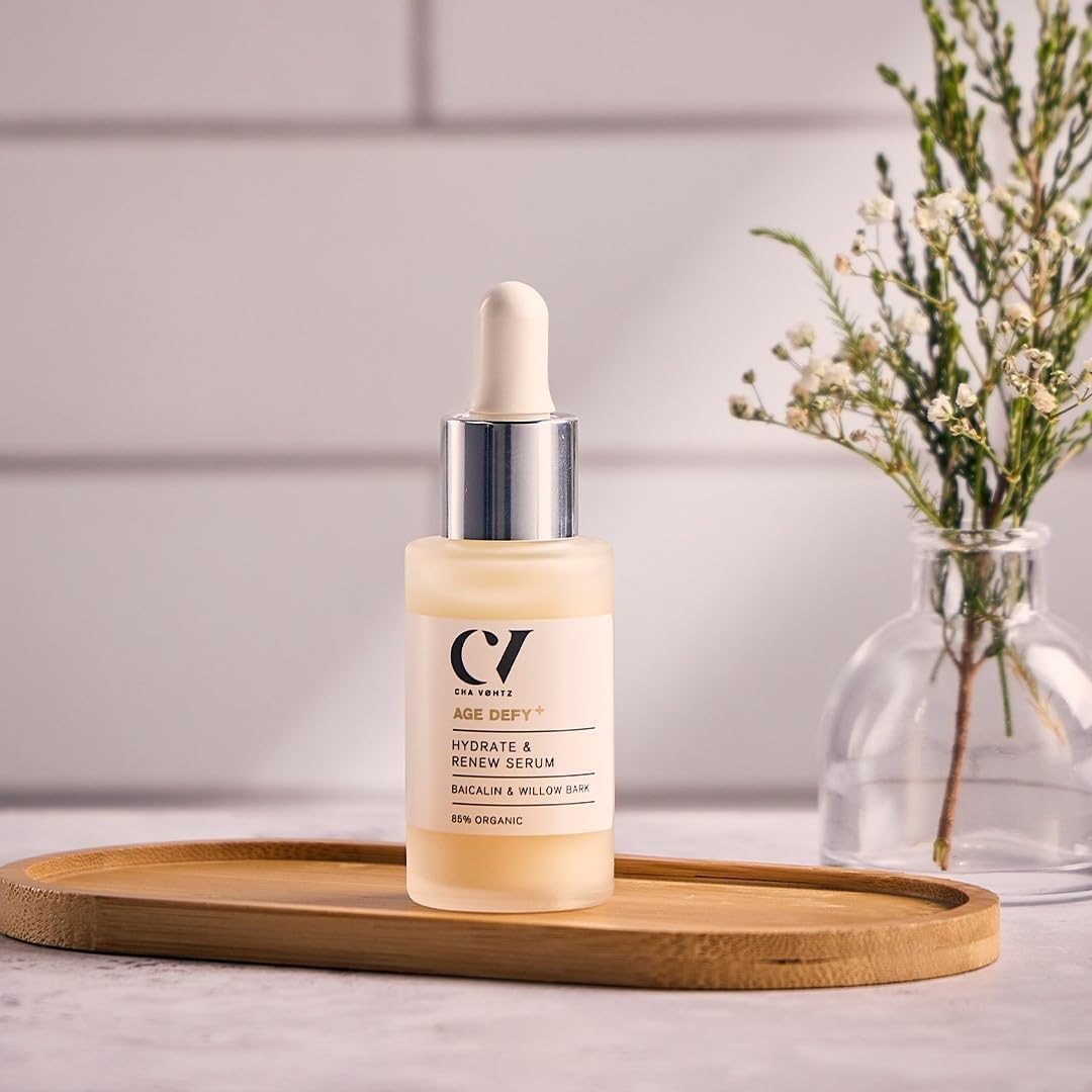 Green People Age Defy+ Sérum Hidratante y Renovador, 30ml | Adecuado para Piel Seca y Madura, Libre de Parabenos, Vegano, Sérum Facial Orgánico, Hidratante
