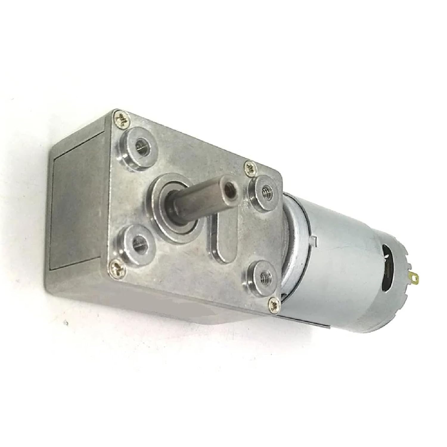 JGY-395 DC Worm Gear Motor with Self-Locking Gearbox, 6-12V, 2.3-40kg.cm Torque, Permanent Magnet Reducer Motor (12v 4.5rpm)