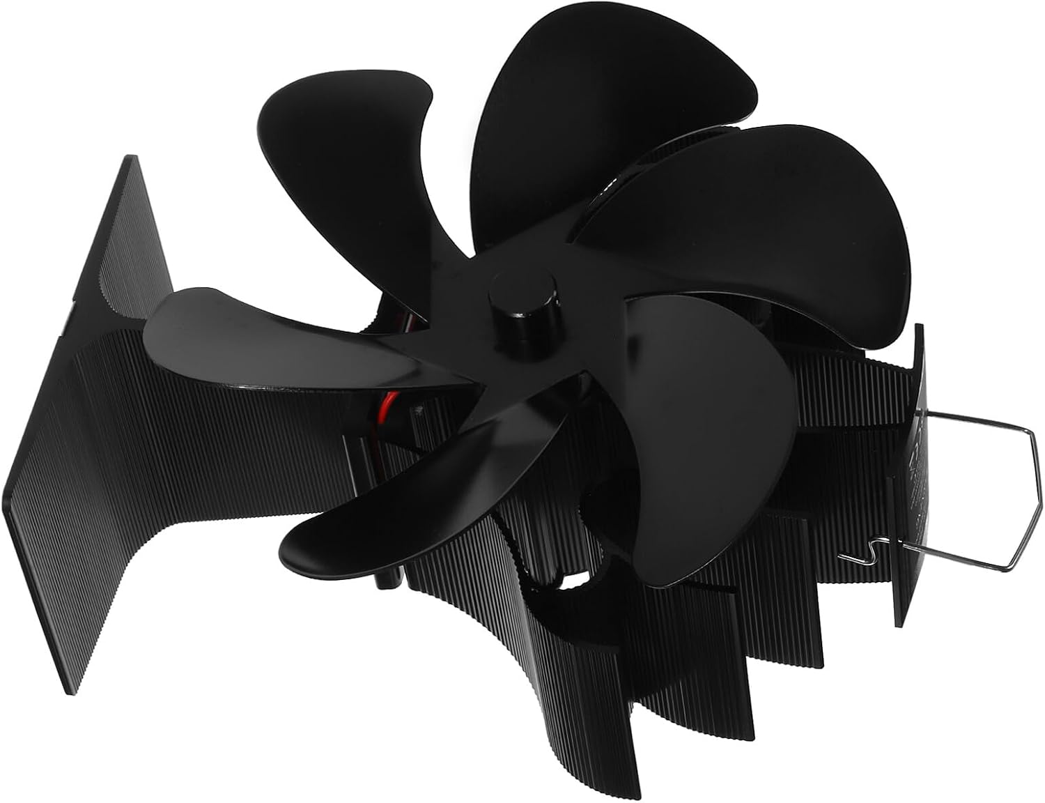 Cabilock Heat Powered Fireplace Fan with 5-blade Silent Stove Fan for Home for Wood Stove and Pellet Burner