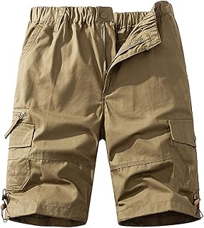 Calzonas Hombre Algodon - Pantalones Cortos Casuales De Verano con Bolsillo Y Pierna Recta De Color Liso para Pantalones Snowboard Hombre