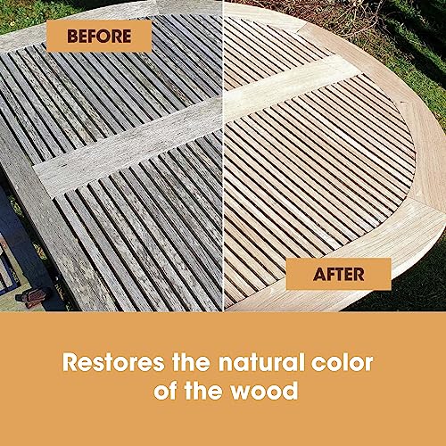 Furniture Clinic Teak Cleaner | Extract Dirt Build-Up From Outdoor Furniture | Wood Cleaner | Makes 3 Liters Of Solution #TOP3