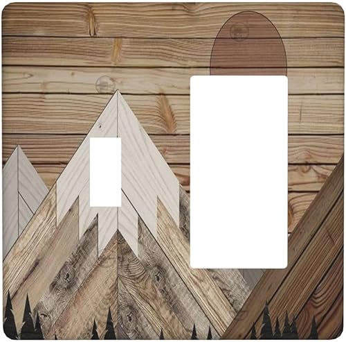 Miniatura 157 de Cubiertas de Interruptor de Luz de 1 Pandilla Bosques Animales Flores Hierba Árboles Placa de Pared Decorativa Interruptor Eléctrico para Decoración