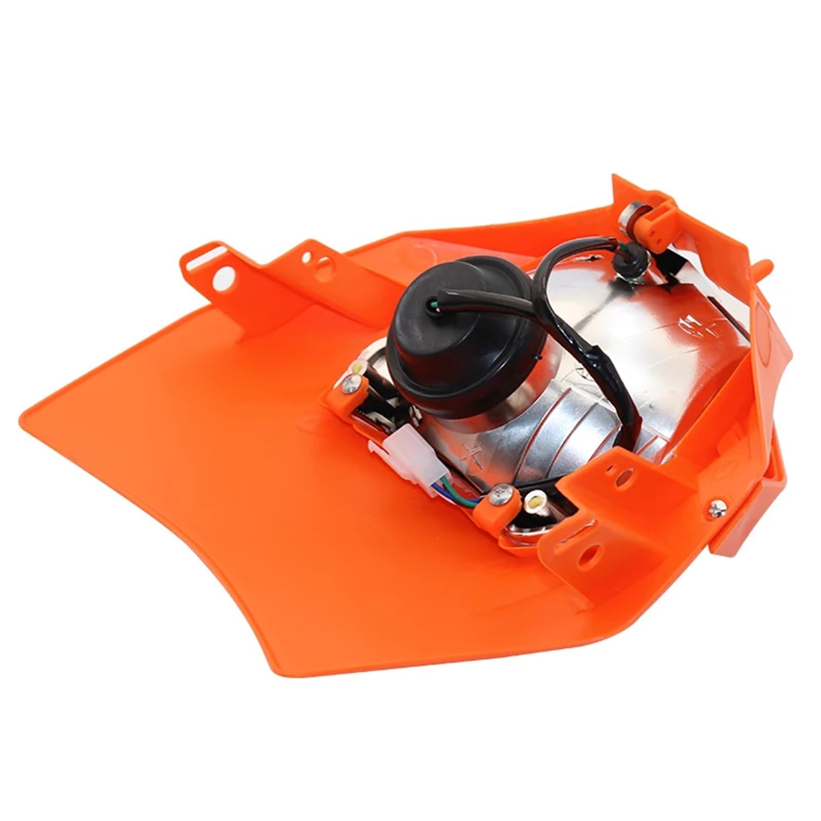led motocyklowe Płytka reflektora motocyklowego Halogeny pasujące do K&TM EXC SX XC XCF XCW 125-500 2012-2016 Przedni reflektor motocykla terenowego(Orange)