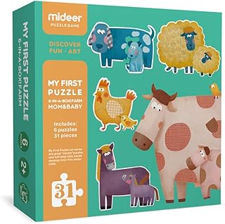 Comprar Mideer-Kind MI Deer Mom and Baby Puzzle, Multicolor, 25 x 25 x 5 cm (Andreu Toys MD3012)