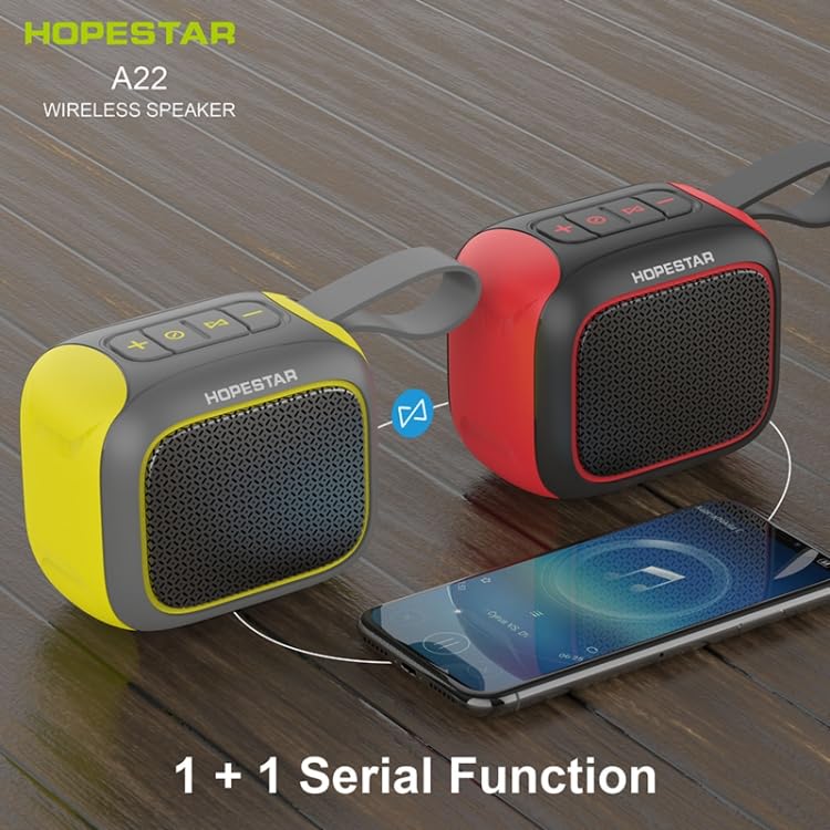 Two HOPESTAR A22 speakers connected via 1+1 Serial Function
